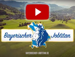 Logo Bayerischer Jobtitan mit YouTube PlayButton